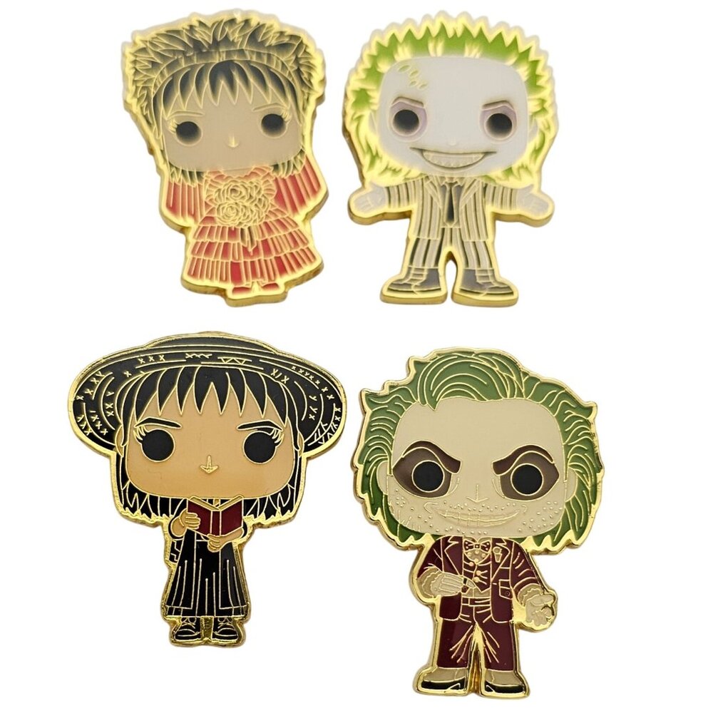 Lot of 4 Beetlejuice Pins